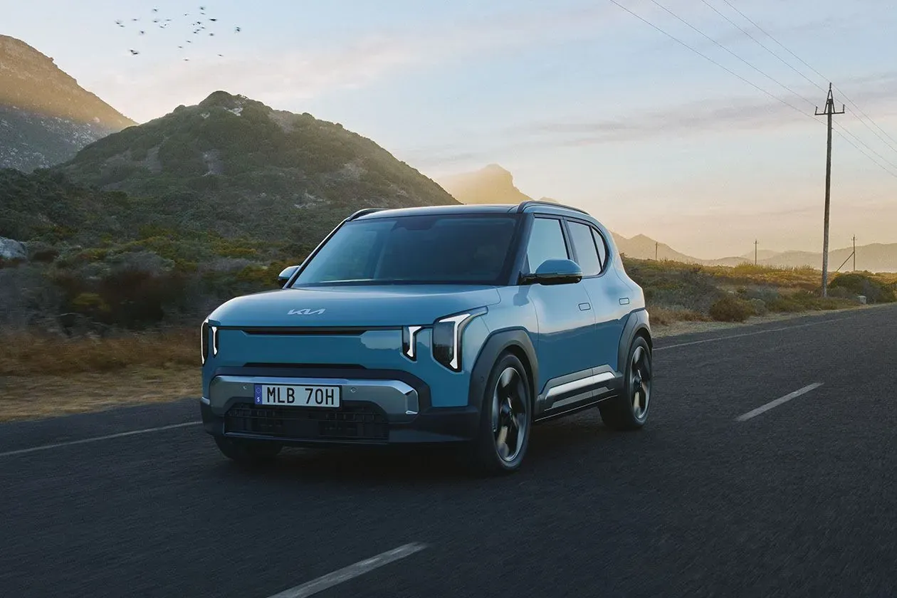 Kia EV2 i stadsmiljö